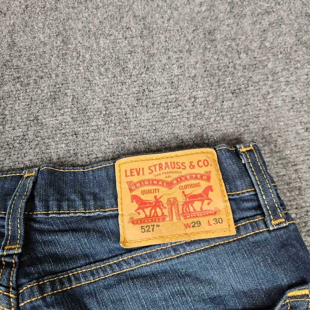 Levis 527 Slim Bootcut Jeans Mens 29x30 Dark Wash Denim 05527-0571